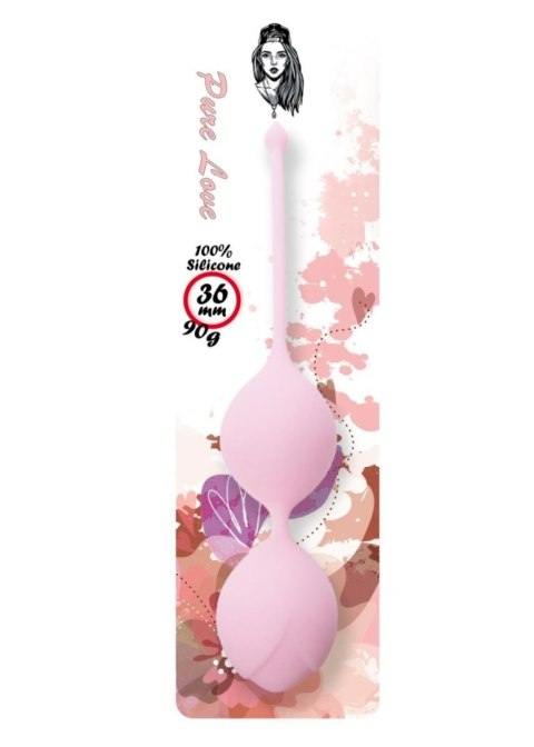 Kulki Gejszy Sylikonowe Jasne Różowe 36mm 90g