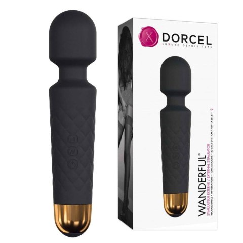 Masażer Wibracyjny Wand Wanderful Black USB Ładowany