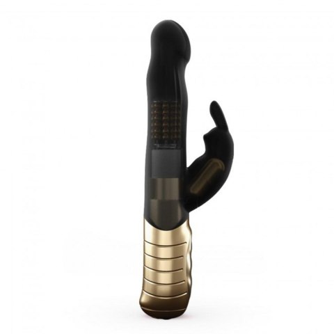Wibrator Króliczek Obrotowy 2 Silniki USB Czarno-Złoty - Dorcel Baby Rabbit