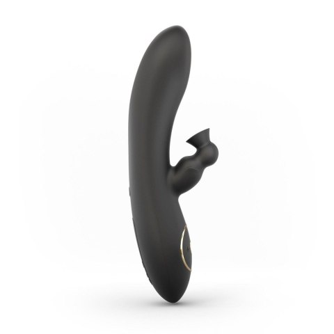 Wibrator Króliczek Z Funkcją Ssania Łechtaczki Silikonowy USB Czarny - Marc Dorcel Divine Rabbit