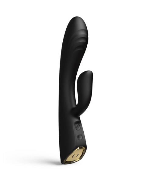 Wibrator Króliczek Z Funkcją Podgrzewania Silikonowy USB - DORCEL Flexi Rabbit Black