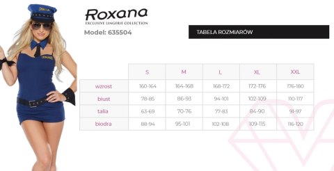 Kostium policjantki granatowy rozmiar M Roxana