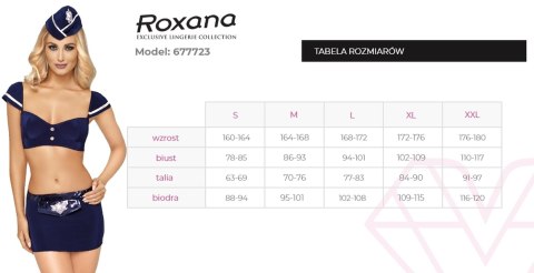 Kostium stewardessy czarny rozmiar XL Roxana