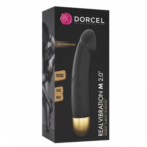 Wibrator Real Vibration M Black & Gold 2.0 USB Ładowany