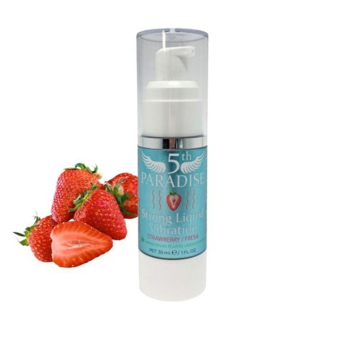 Wibrator w płynie truskawka Strong Liquid Vibration Strawberry 30ml