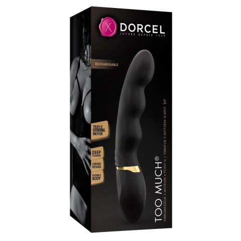 Wibrator Do Punktu G Prążkowany Z dwoma Silnikami Z Funkcjami Wibracji Silikon Medyczny - Marc Dorcel