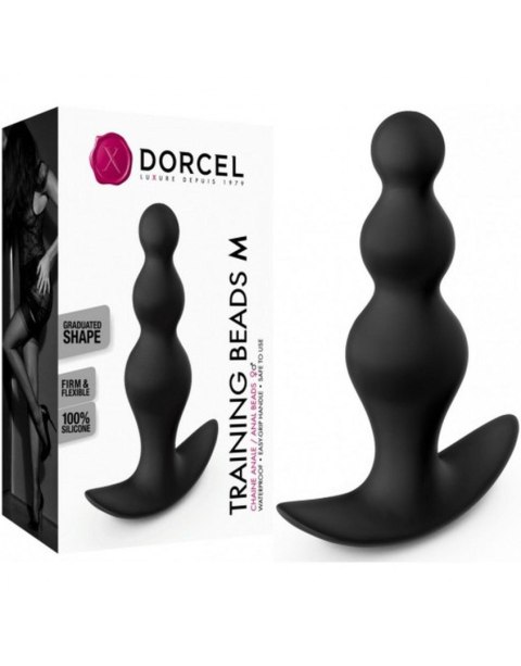 Koraliki analne czarne TRAINING BEADS M DORCEL