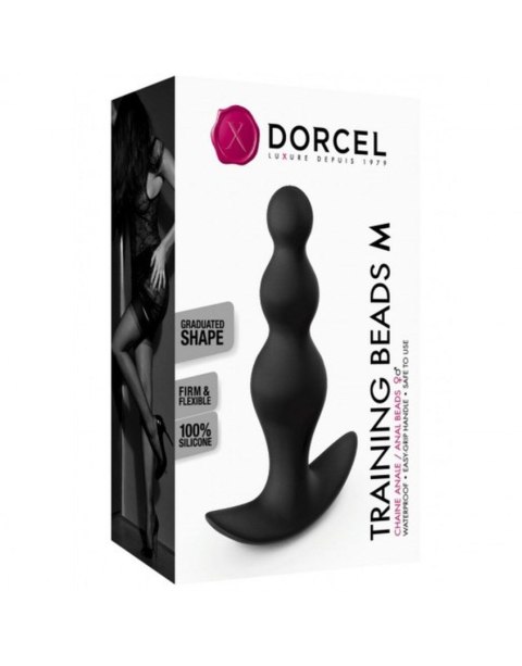 Koraliki analne czarne TRAINING BEADS M DORCEL