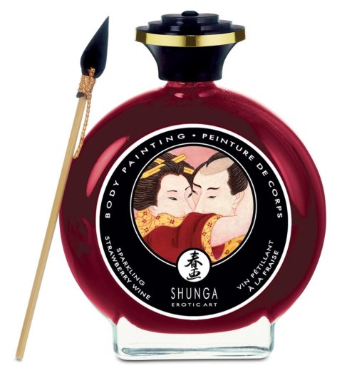 Farbka do ciała jadalna szampan truskawkowy Body Painting Strawberry Sparkling Wine 100ml SHUNGA