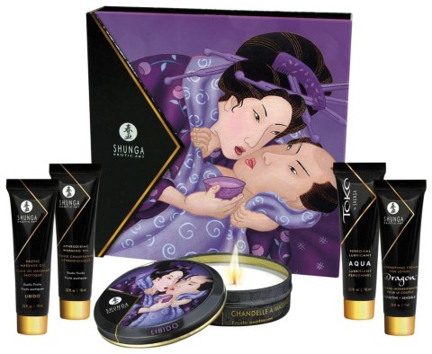 Zestaw kosmetyków o zapachu owoców egzotycznych Geisha's Secret Kit Exotic Fruits 5szt. SHUNGA