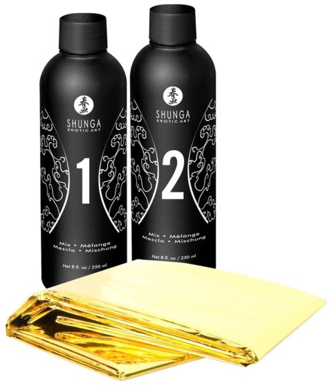 Zestaw kosmetyków o zapachu wina truskawkowego Gel Massage Strawberry Sparkling Wine 2x250ml SHUNGA