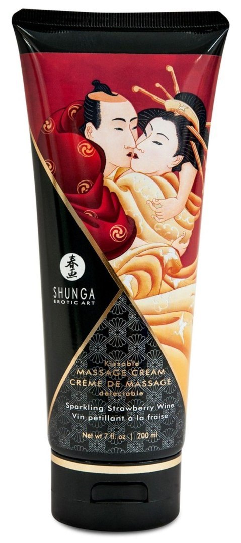 Krem do masażu truskawkowy szampan Sparkling Strawberry Wine 200ml SHUNGA