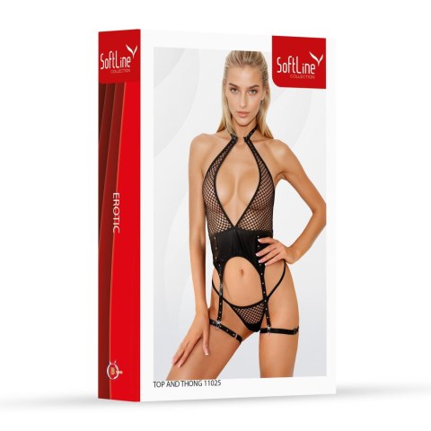 Set top and thong 11025 black L