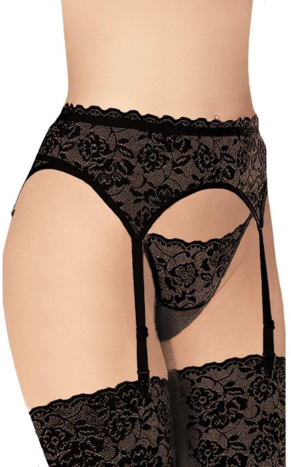 Garterbelt 3305 - Plus Size - black 2XL