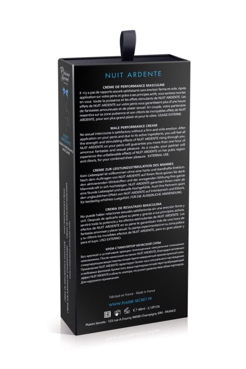 Krem rozgrzewający dla par Plaisir Secret NUIT ARDENTE 60ml