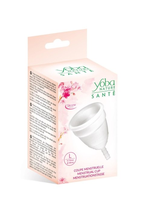 Kubeczek menstruacyjny biały MENSTRUAL CUP WHITE L