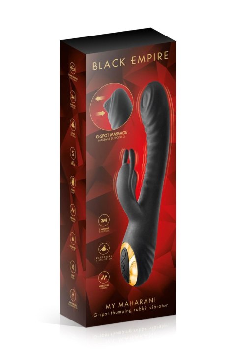 Wibrator Króliczek Z 3 Silnikami-BLACK EMPIRE