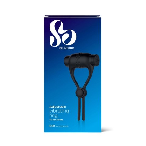 Pierścień erekcyjny wibrujący z regulacją-Adjustable Vibrating Cock Ring