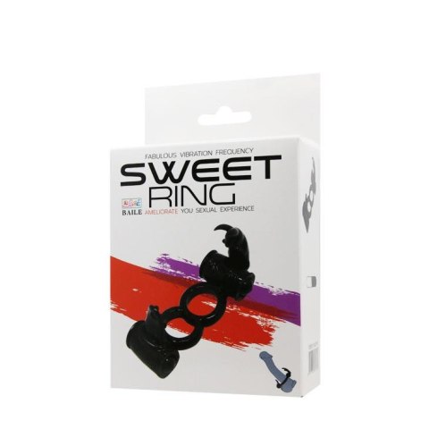 Pierścień Erekcyjny Podwójny Z Podwójną Wibracją- SWEET RING DOUBLE Vibration--BAILE