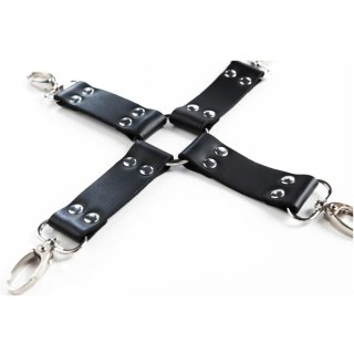 Uprząż BDSM czarna Hogtie FANTASY