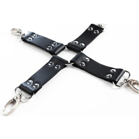 Uprząż BDSM czarna Hogtie FANTASY
