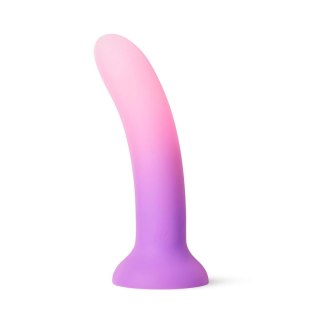 Dildo silikonowe do STRAP-ON różowo-fioletowe 17.8cm Ombre Silicone Dildo SO DIVINE