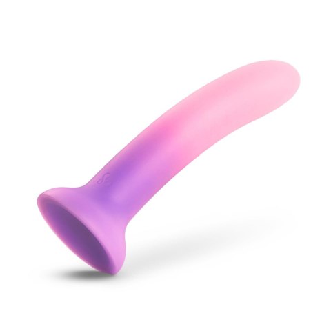 Dildo silikonowe do STRAP-ON różowo-fioletowe 17.8cm Ombre Silicone Dildo SO DIVINE
