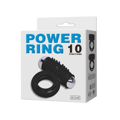 Pierścień Erekcyjny Wibrujący 10-Funkcyjny- POWET RING, 10 vibration functions-BAILE
