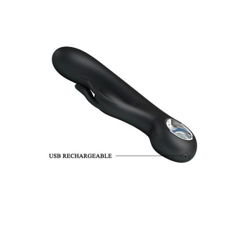 Króliczek Z 7 Funkcjami Wibracji Czarny - PRETTY LOVE CARINA BLACK USB 7 FUNCTION