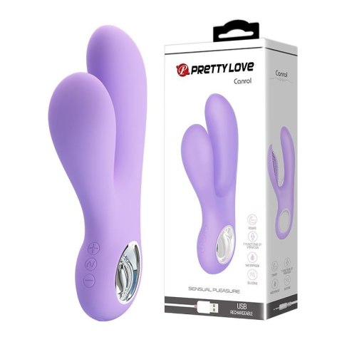 Elegancki Masażer Z Funkcją Stymulacji Punktu G I Łechtaczki Niebieski - PRETTY LOVE CANROL USB BLUE 7 FUNCTION