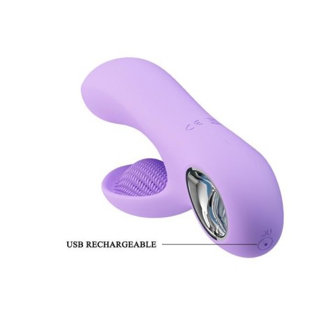 Elegancki Masażer Z Funkcją Stymulacji Punktu G I Łechtaczki Niebieski - PRETTY LOVE CANROL USB BLUE 7 FUNCTION