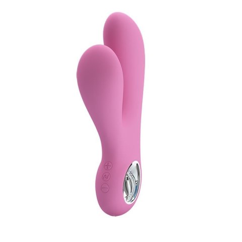 Elegancki Masażer Z Funkcją Stymulacji Punktu G I Łechtaczki Różowy - PRETTY LOVE CANROL USB PINK 7 FUNCTION