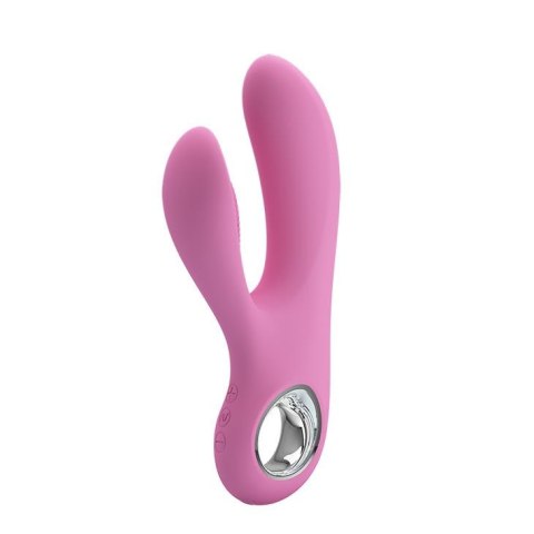 Elegancki Masażer Z Funkcją Stymulacji Punktu G I Łechtaczki Różowy - PRETTY LOVE CANROL USB PINK 7 FUNCTION