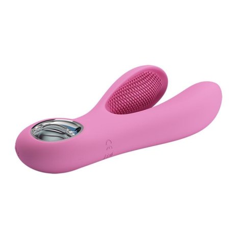 Elegancki Masażer Z Funkcją Stymulacji Punktu G I Łechtaczki Różowy - PRETTY LOVE CANROL USB PINK 7 FUNCTION