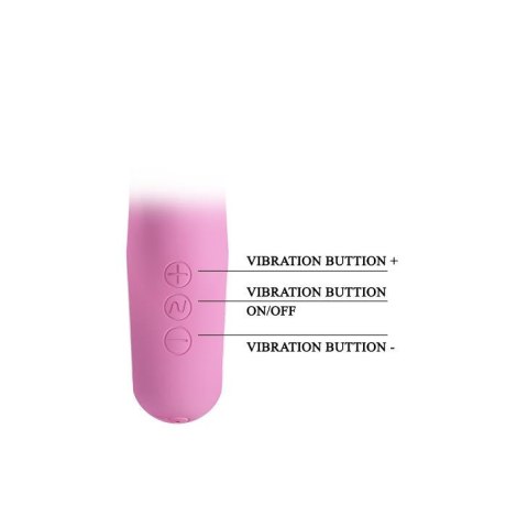 Elegancki Masażer Z Funkcją Stymulacji Punktu G I Łechtaczki Różowy - PRETTY LOVE CANROL USB PINK 7 FUNCTION