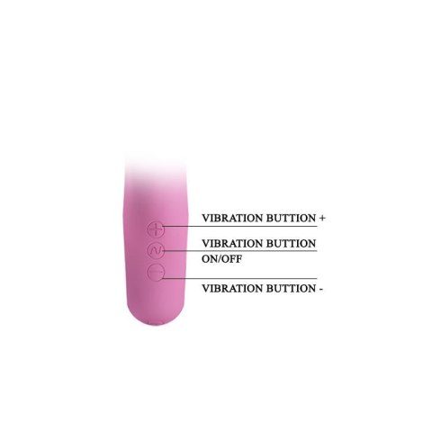 Elegancki Masażer Z Funkcją Stymulacji Punktu G I Łechtaczki Różowy - PRETTY LOVE CANROL USB PINK 7 FUNCTION