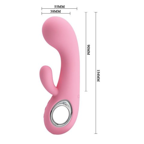 Masażer Punktu G Z Regulacją Mocy I Silikonem Medycznym - PRETTY LOVE CHRIS USB 7 VIBRATION