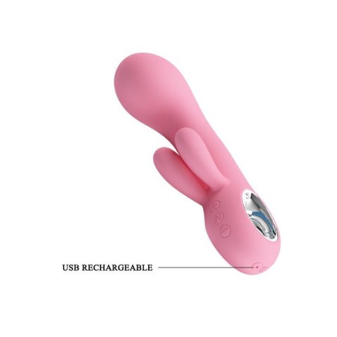 Masażer Punktu G Z Regulacją Mocy I Silikonem Medycznym - PRETTY LOVE CHRIS USB 7 VIBRATION