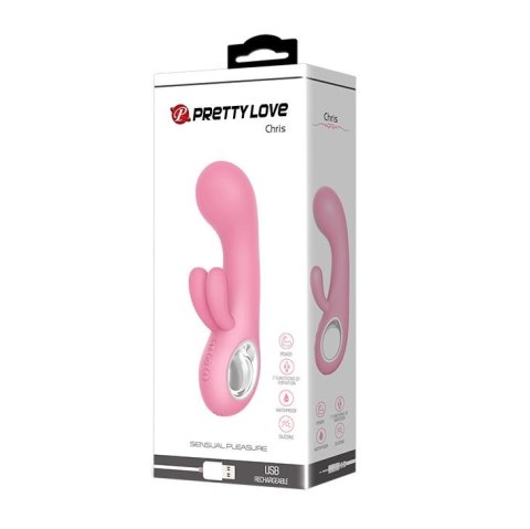 Masażer Punktu G Z Regulacją Mocy I Silikonem Medycznym - PRETTY LOVE CHRIS USB 7 VIBRATION