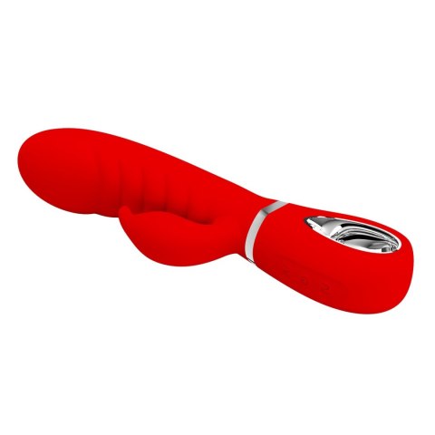 Króliczek Elastyczny Z 7 Funkcjami Wibracji Czerwony Prescott - Pretty Love