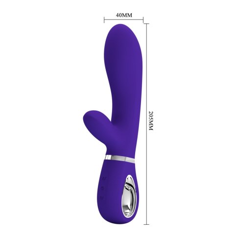 Miękki Wibrator Króliczek Z 7 Funkcjami Wibracji Fioletowy - PRETTY LOVE THOMAS