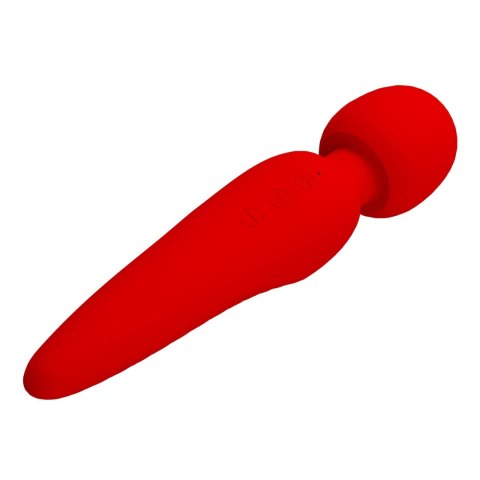 Wibrator Masażer 12 Trybów Wibracji Czerwony Meredith – Pretty Love
