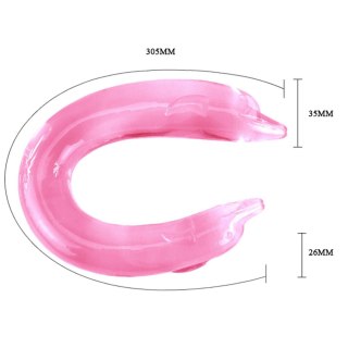 Dildo podwójne różowe Double Dolphin BAILE
