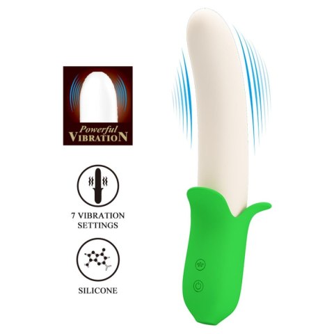 Wibrator Silikonowy Profilowany Banan Ergonomiczny Żółty – Pretty Love