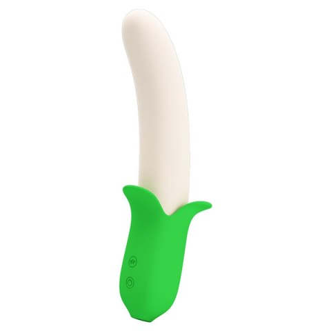 Wibrator Silikonowy Profilowany Banan Ergonomiczny Żółty – Pretty Love