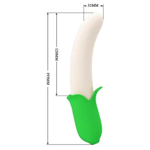 Wibrator Silikonowy Profilowany Banan Ergonomiczny Żółty – Pretty Love