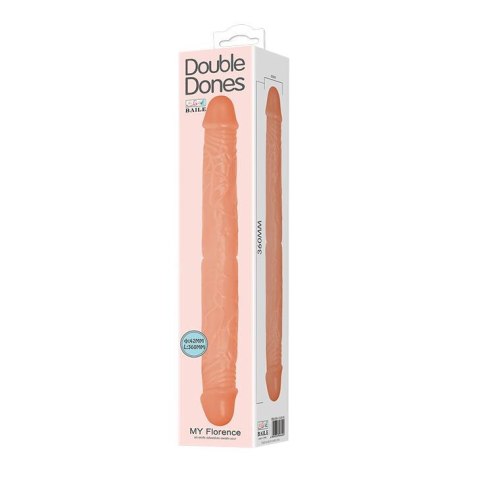 Dildo podwójne cieliste 35.5cm BAILE