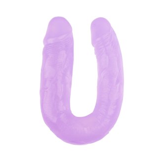 Dildo podwójne fioletowe 18 i 17cm CHISA