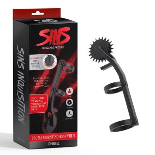 Koło tortur na palec czarne 10.3cm SINS INQUISITION Finger Pinwheel CHISA