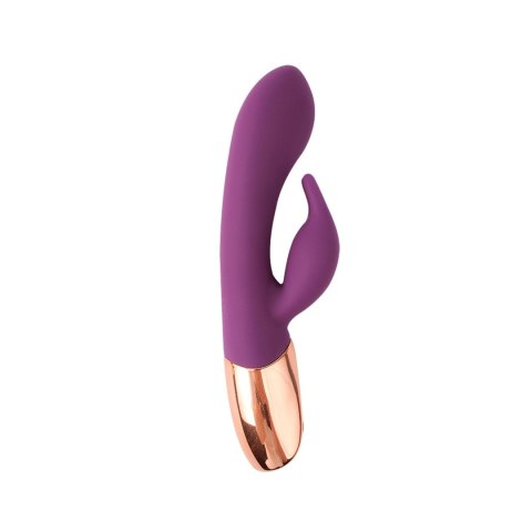 Wibrator Króliczek Zakrzywiony Silikonowy Wodoodporny Fioletowy - G Knight Purple